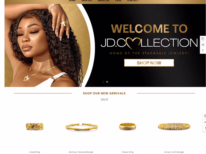 Cover image for I will design a beautiful  jewelry website