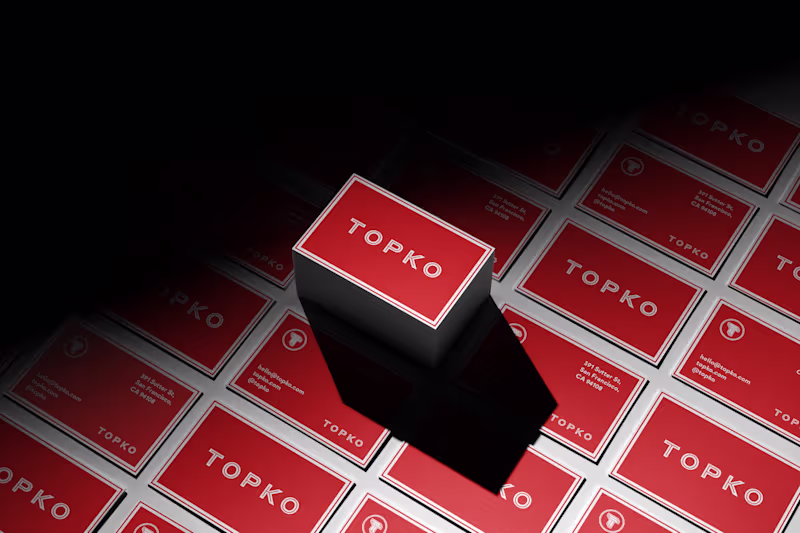 Cover image for Brand Identity for Topko. 
Check