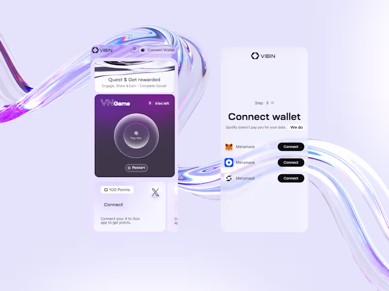 Cover image for Mobile and Desktop UI/UX Design with Wallet Integration