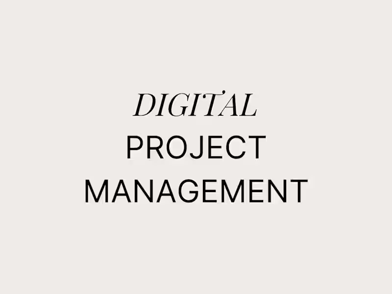 Cover image for Digital Project Management
