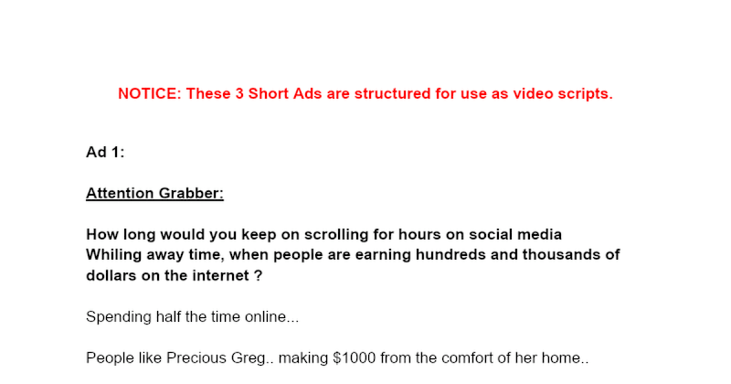 Cover image for Video Script Writing for Online Course Promotion