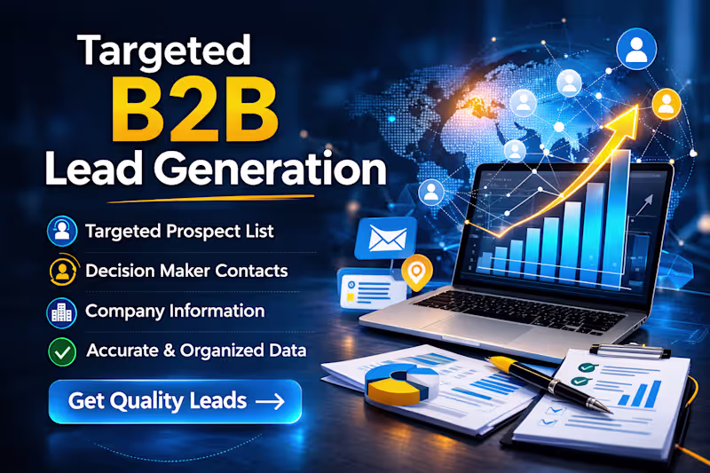 Cover image for Targeted Email list  B2B Lead Generation for Your Business