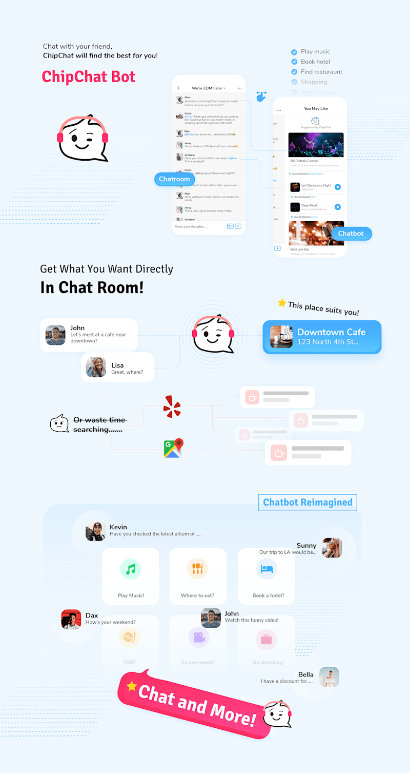 Cover image for 2019 ChipChat Instant Messenger App UI Design