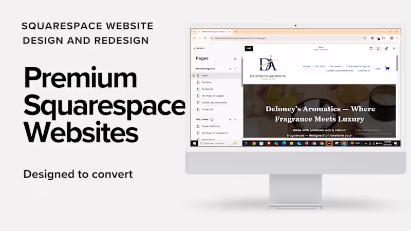 Cover image for Premium Squarespace Website Design for Service-Based Brands