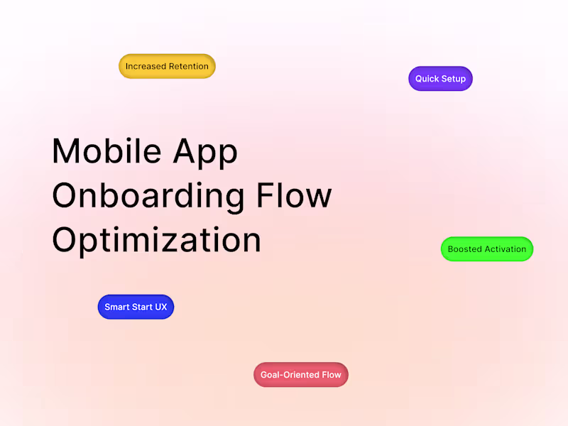 Cover image for Mobile App Onboarding Flow Optimization