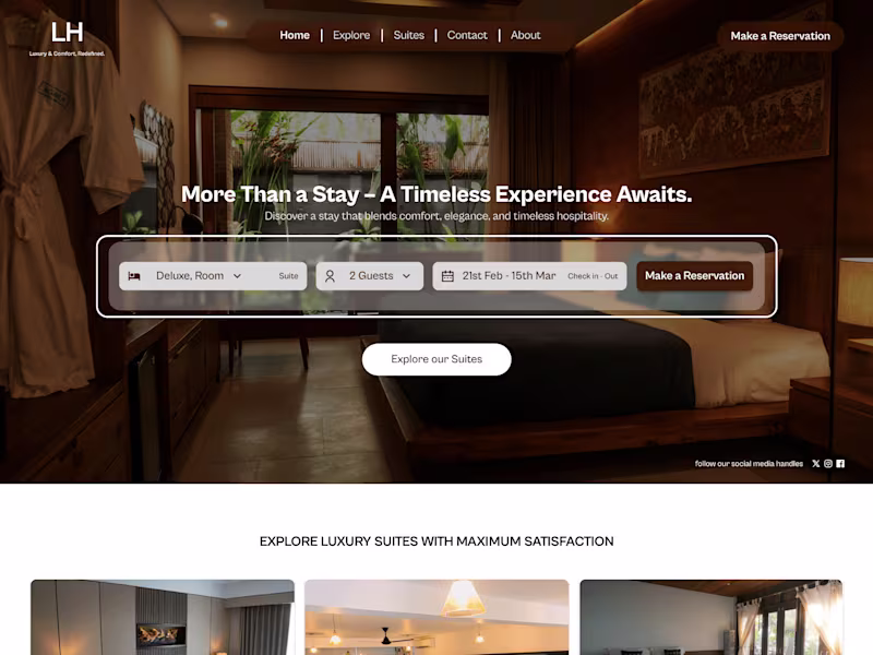Cover image for Light House Landing Page