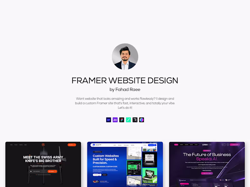 Cover image for Framer • Website Development
