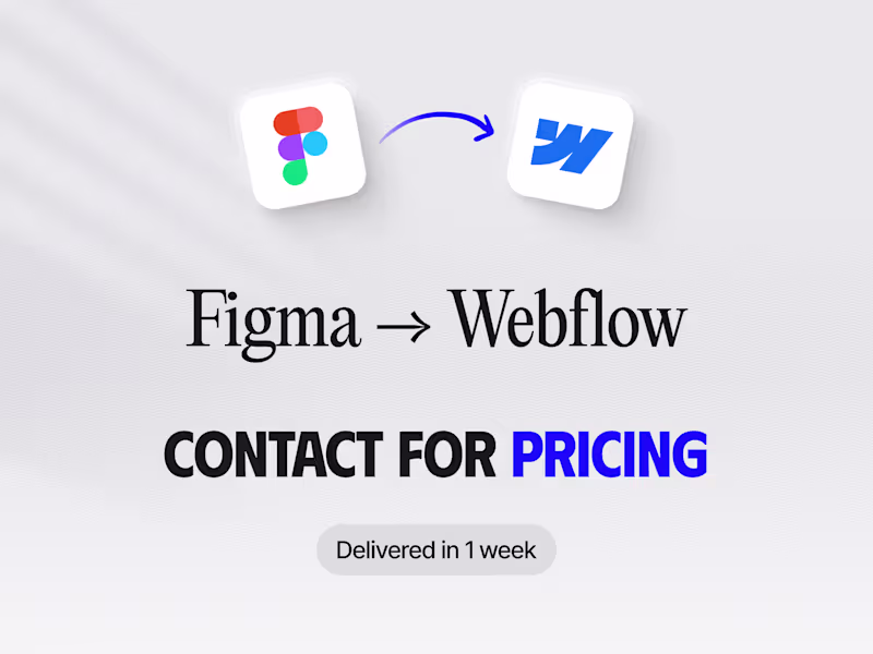 Cover image for Figma to Webflow
