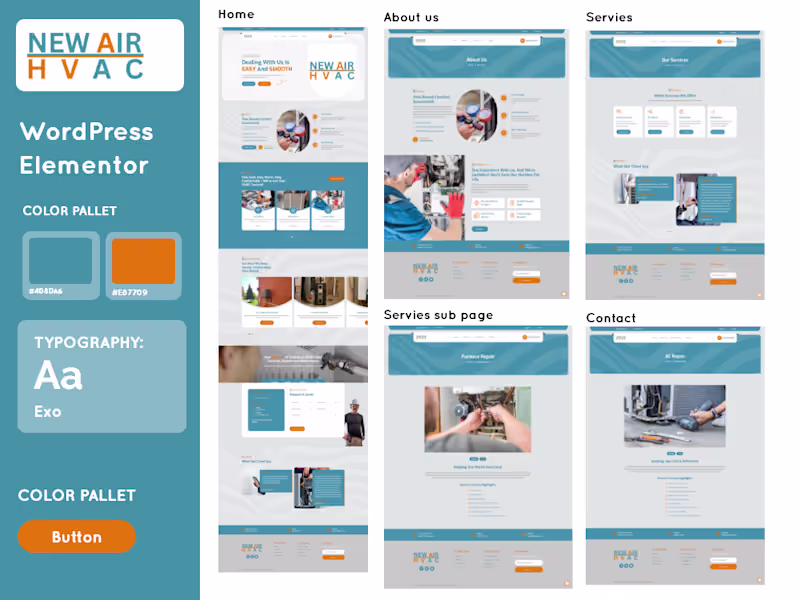 Cover image for New Air HVAC Website Redesign