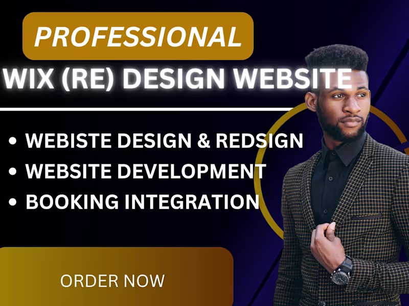 Cover image for I will do wix website wix studio,wix website redesign build wix 