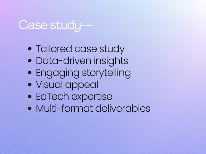 Cover image for EdTech or E-Learning Case Study 