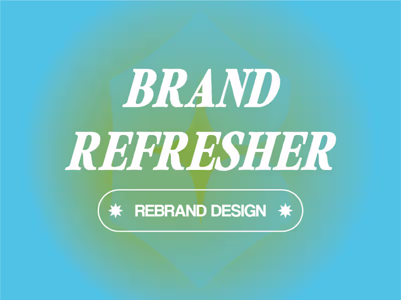 Cover image for Brand Refresher 💡✏️