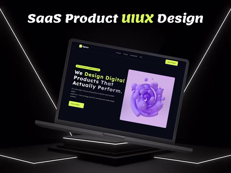 Cover image for SaaS UI UX Design Agency
