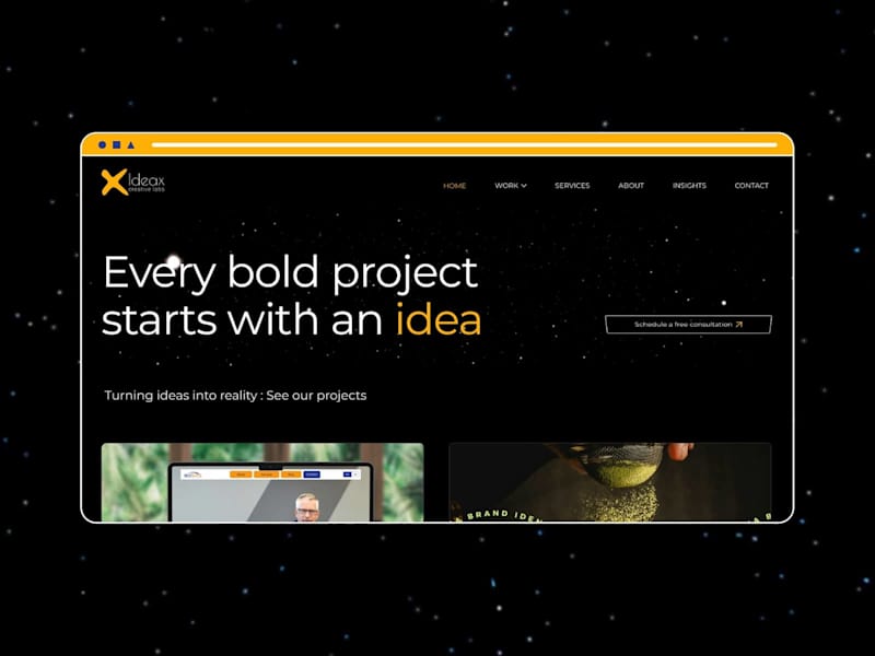 Cover image for IdeaX - Website Design & Branding