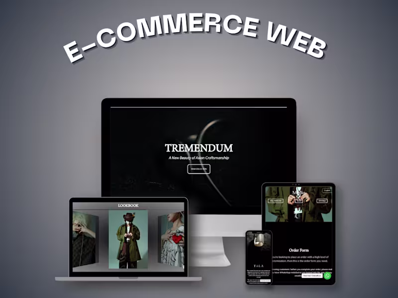Cover image for E-commerce Website for Tremendum Jewelry
