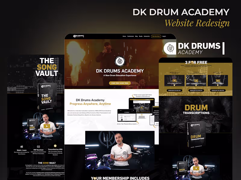 Cover image for DK Drums Academy
Dan Kerby
Energetic | Bold Visuals | Home