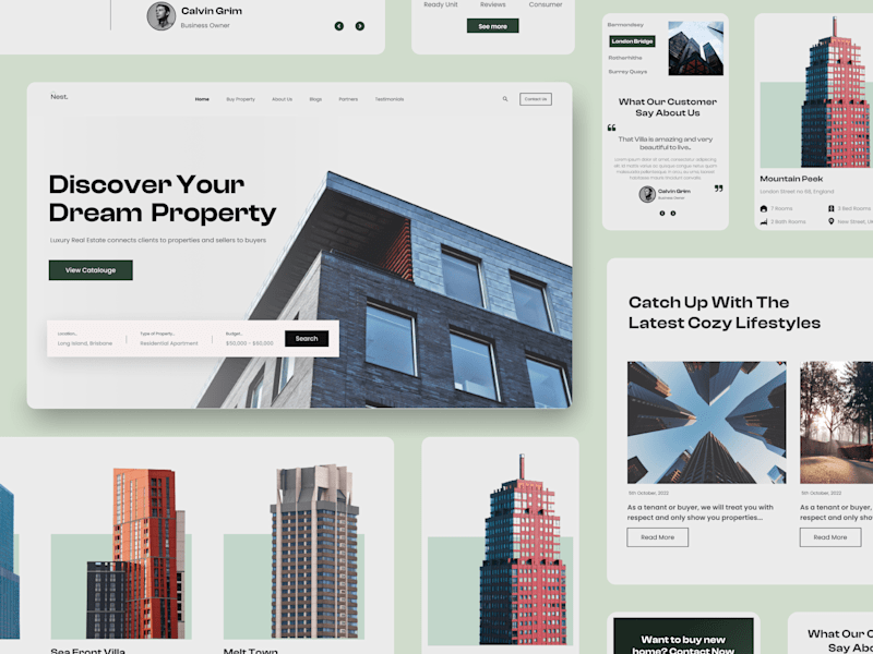 Cover image for Nest: Real Estate Website