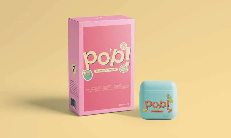 Cover image for POP! - Chewing Gum Brand Identity