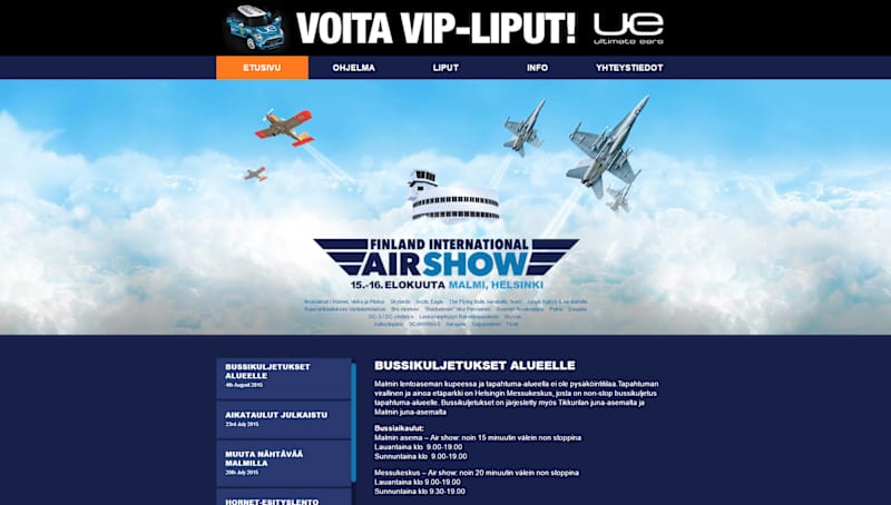 Cover image for Finland International Airshow - Wordpress Implementation
