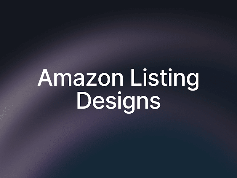 Cover image for Amazon Listing Designs