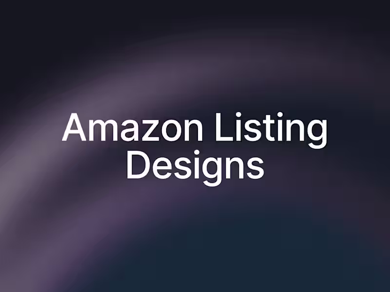 Cover image for Amazon Listing Designs