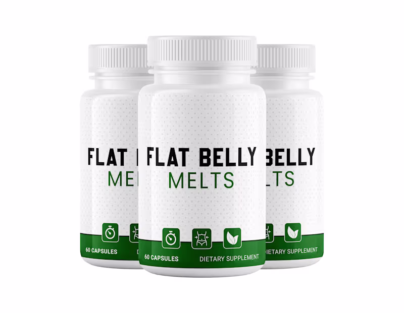 Cover image for Flat Belly Melts – Weight Management Supplement Packaging . ...