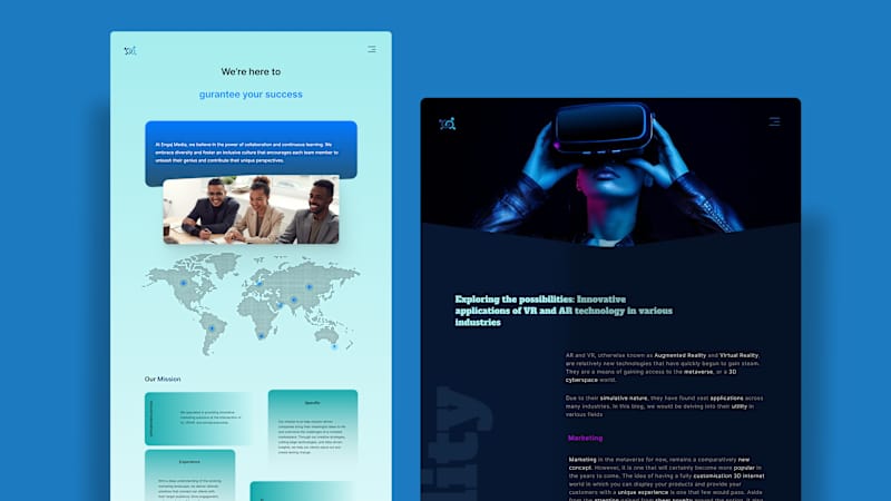 Cover image for Re-designed website for Engaj Media