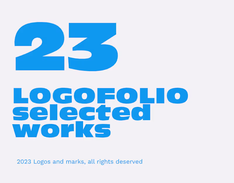Cover image for Logofolio 2023 | Behance :: Behance