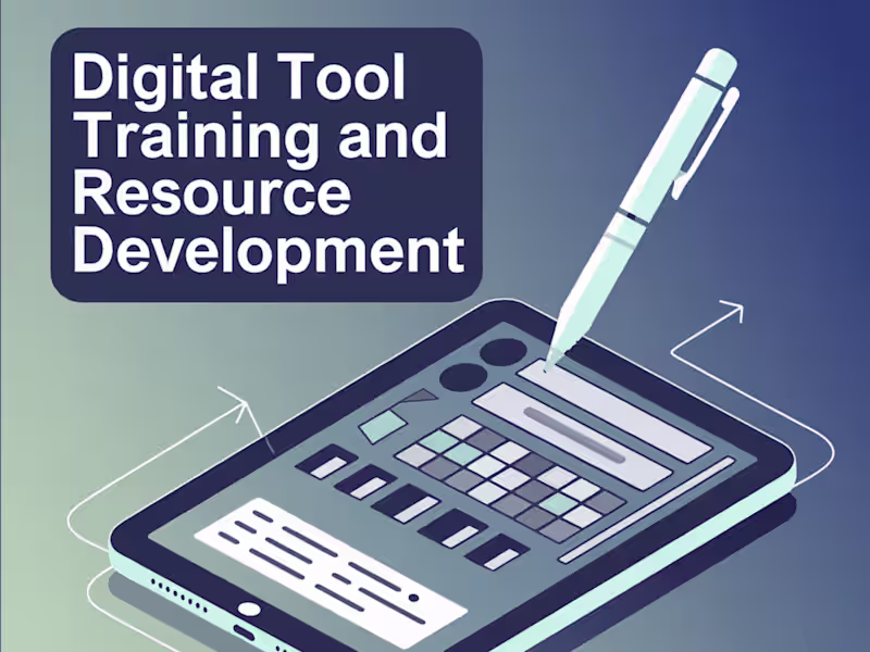Cover image for Digital Tool Training and Resource Development