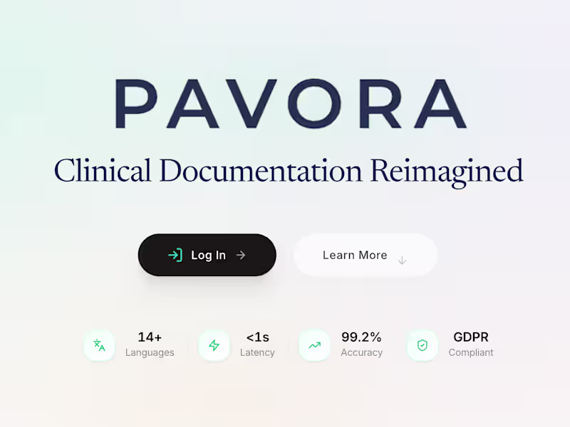 Cover image for Speech based AI Clinical Documentation Intelligence platform.