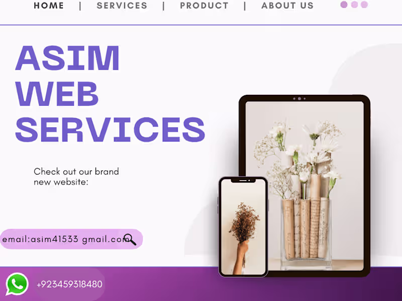 Cover image for "Modern Business Website front page Design" 