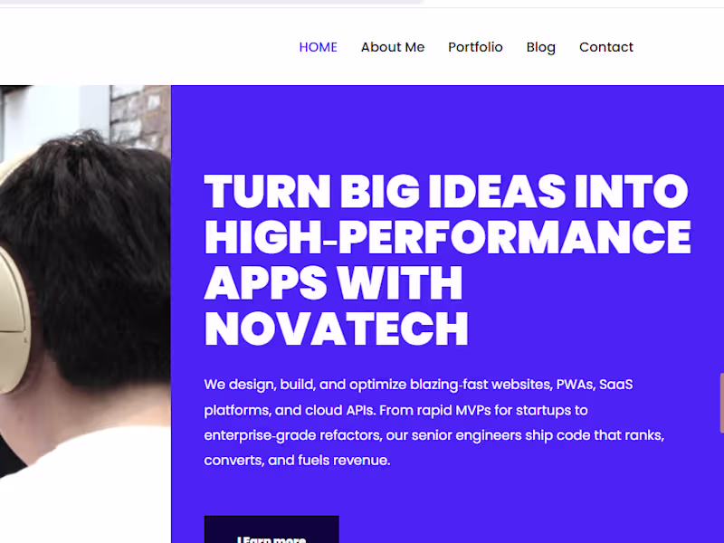 Cover image for Web, Mobile & SaaS Development Agency | NovaTech