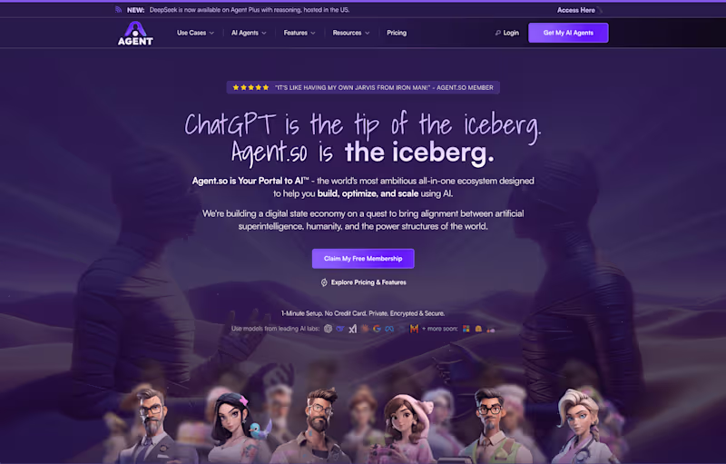 Cover image for Agent.so · Your Portal to AI®