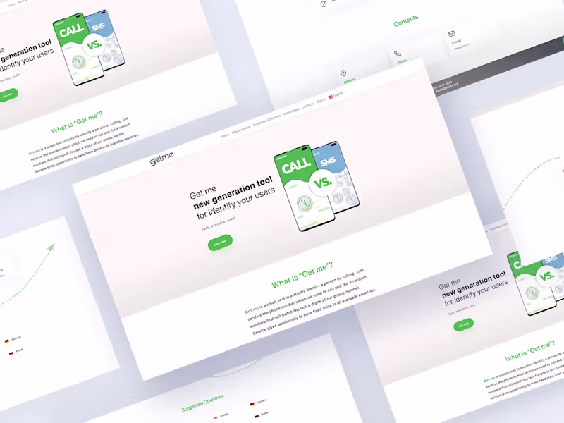 Cover image for GetMe - user verification platform via phone call