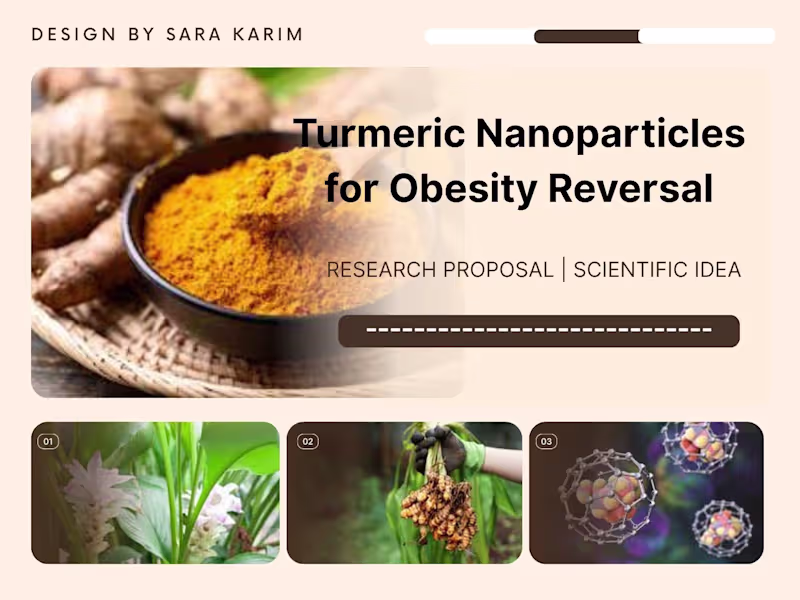 Cover image for "What if turmeric could help fight obesity at the nanoscale?...
