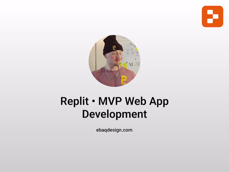 Cover image for Replit • MVP Web App Development