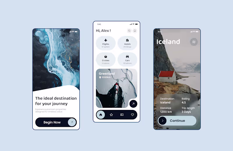 Cover image for Travel App UI Design