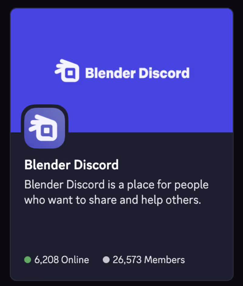 Cover image for Here’s a fun redesign for the Blender Discord. The purpose o...