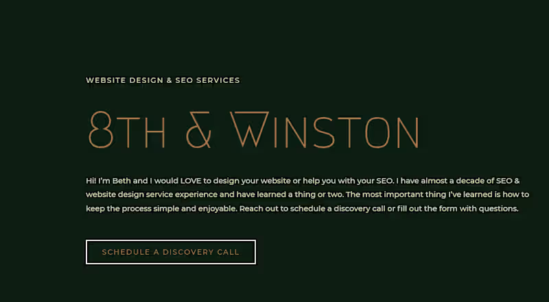 Cover image for SEO & Website Design | Digital Marketing | 8th & Winston