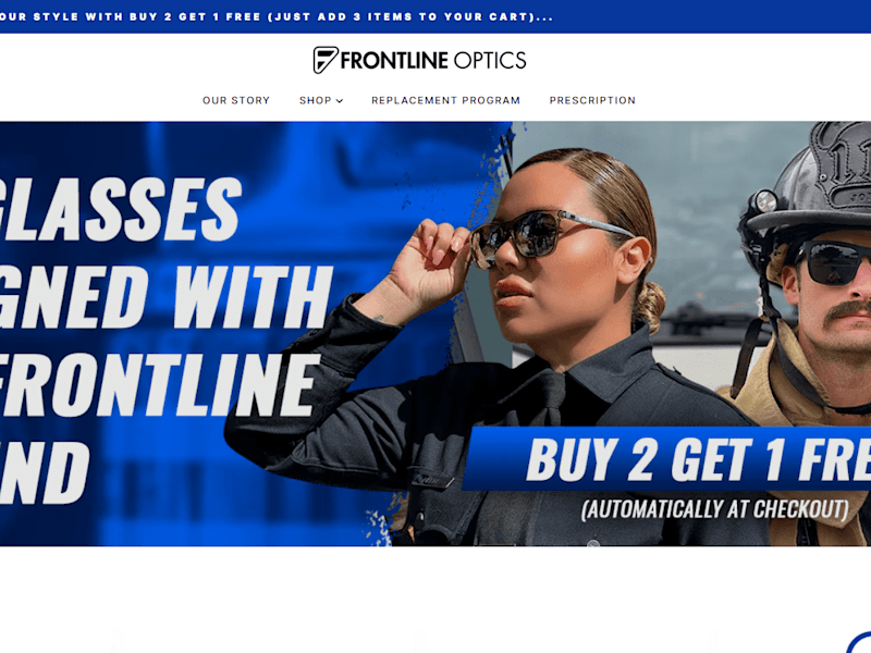 Cover image for Frontline Optics | Sunglasses Designed For First Responders