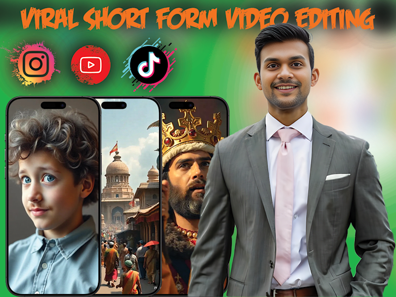 Cover image for I will do short form video editing for instagram reels, youtube…