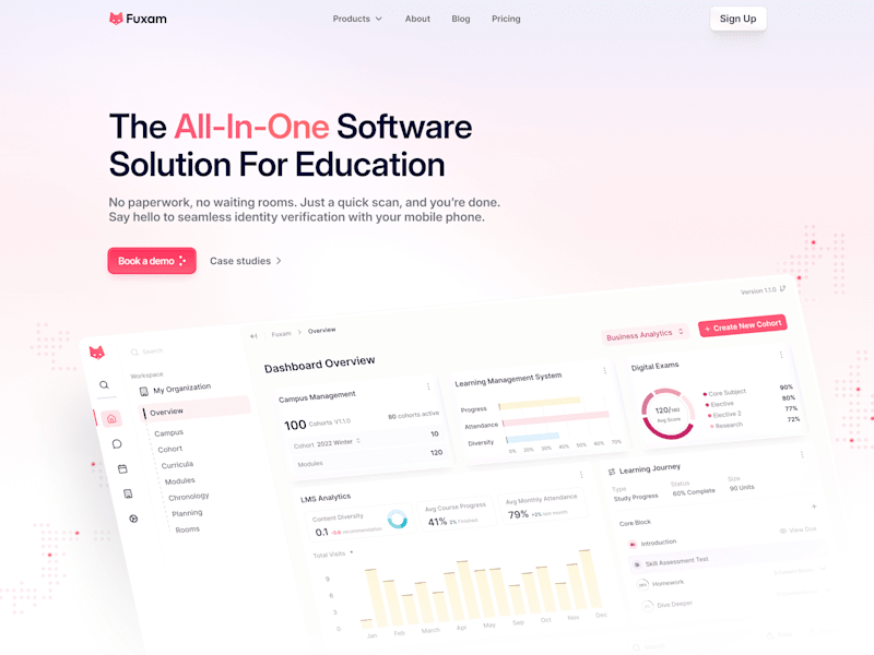 Cover image for Fuxam - Enterprise Website Design
