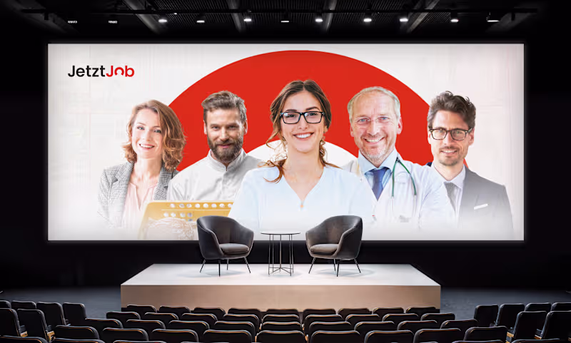 Cover image for JetztJob — ReBranding and Social Media Graphics