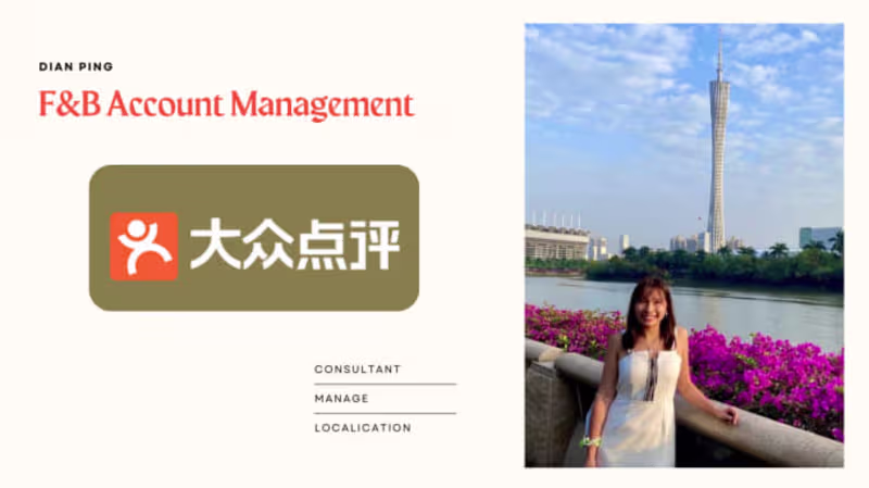 Cover image for I will offer food and beverage marketing for chinese traveller