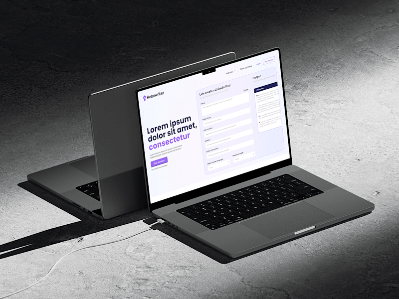 Cover image for Robowriter AI Chat Feature Page Design
