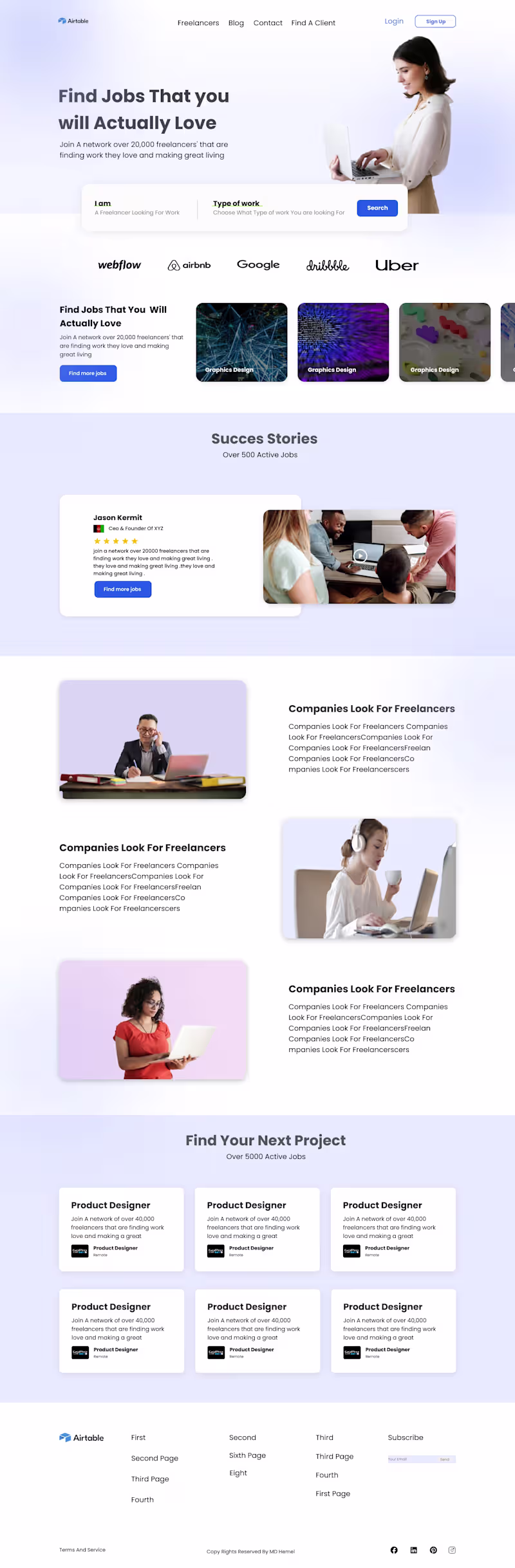 Cover image for Website for a freelancing Company 