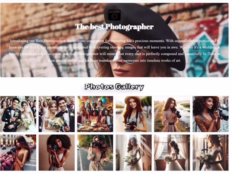 Cover image for WordPress Photographer website 