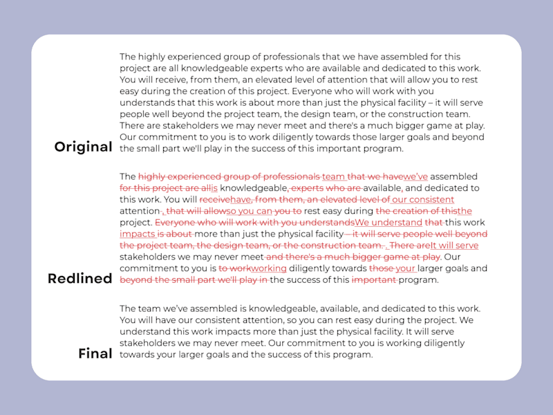Cover image for Your Writing, But Better (Messaging Audit + Proofreading)