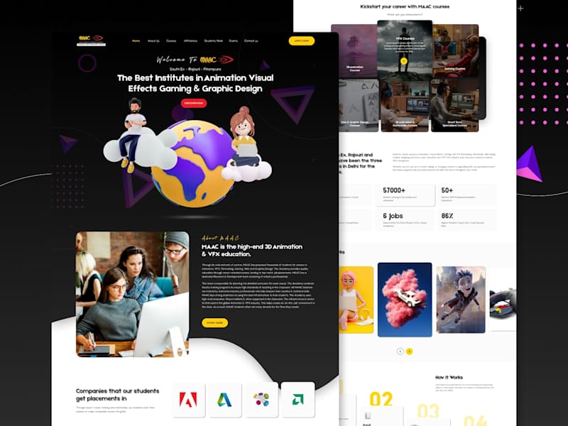 Cover image for MAAC Website UI Design