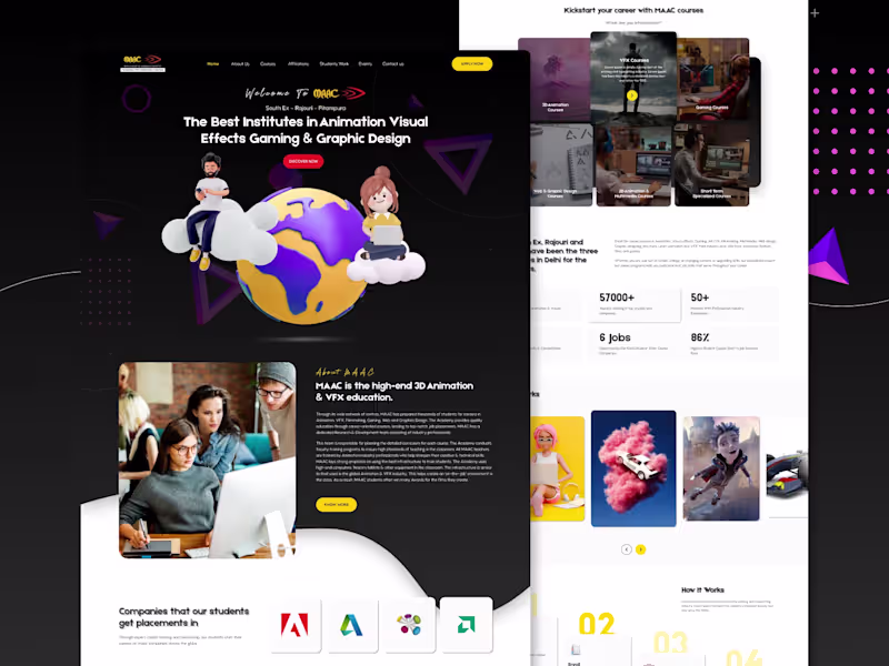 Cover image for MAAC Website UI Design